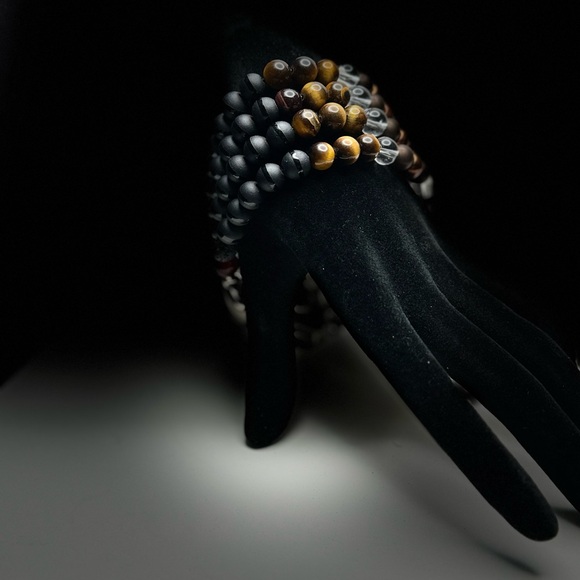 Handmade  - Men’s iPhone watch band beaded braclet - Picture 3 of 4